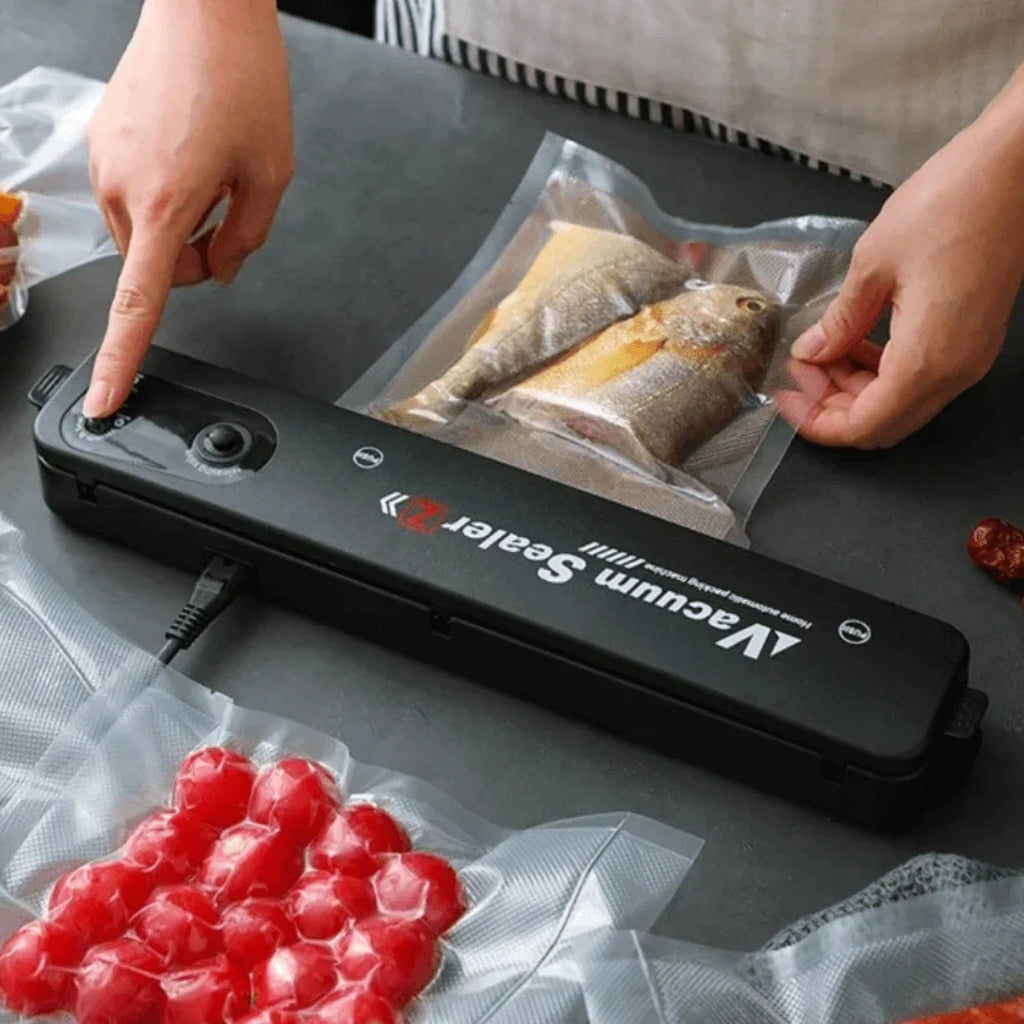 Seladora a Vácuo Automática Portátil – Conserva Alimentos por Até 10x Mais Tempo