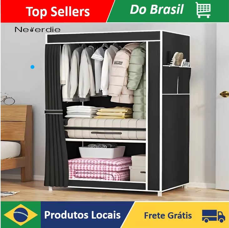 Guarda Roupa Dobrável Roupeiro Portátil Pequeno
